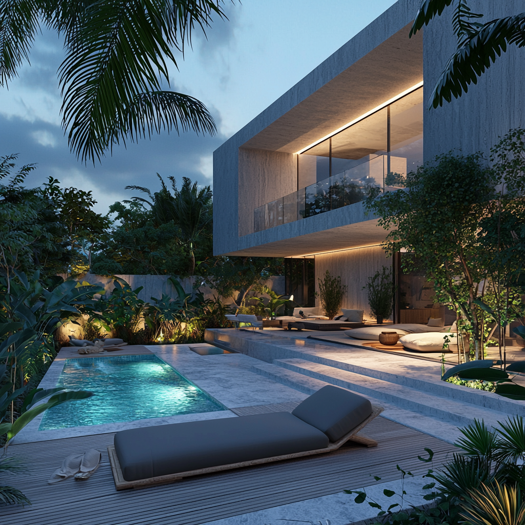 Casa moderna de lujo con piscina